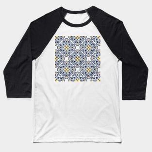 Blue Portuguese tile pattern Baseball T-Shirt